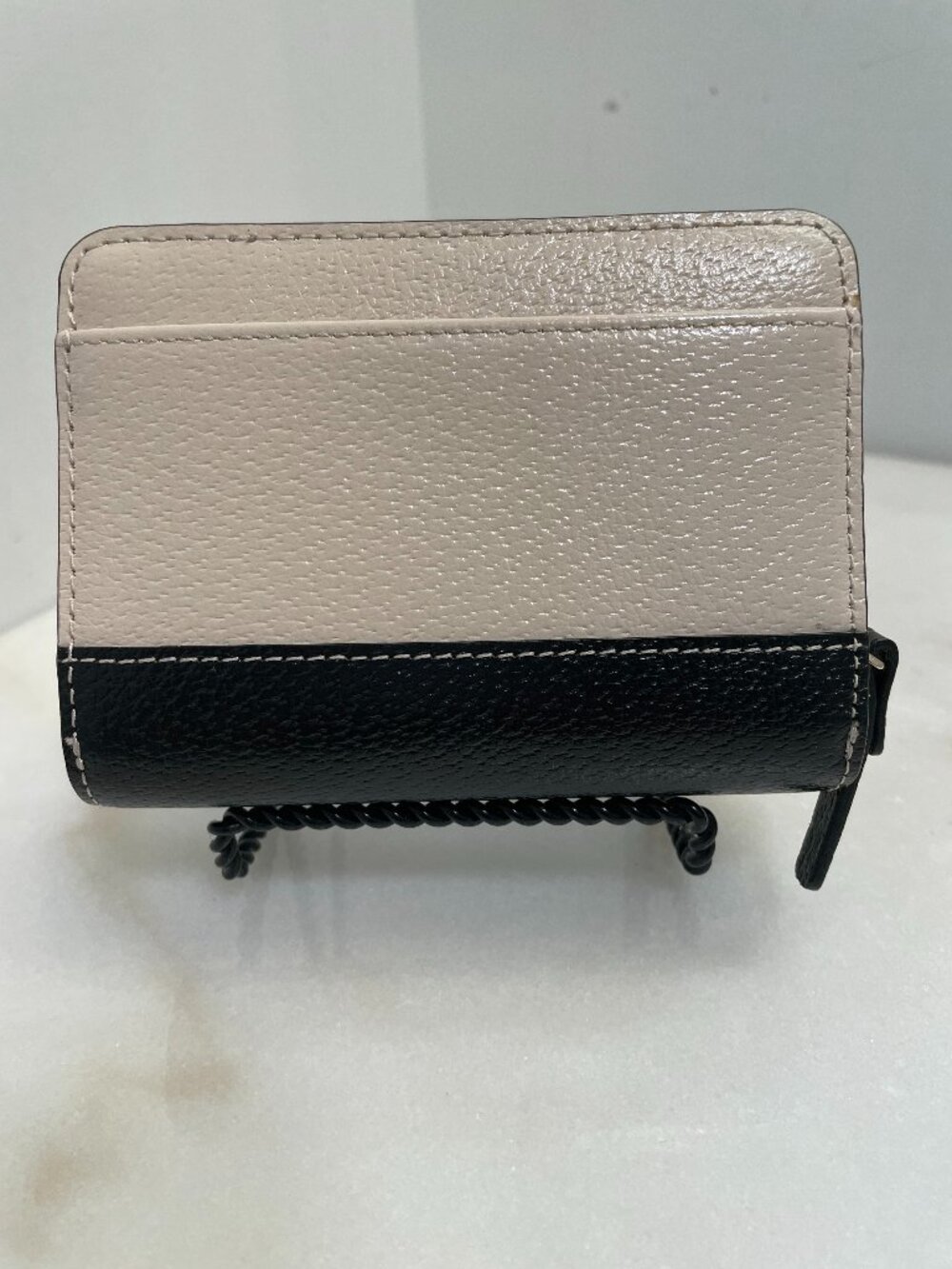 Kate Spade Wellesley Cara zip around & snap Wallet Two-Tone Black and Cream - Picture 3 of 16